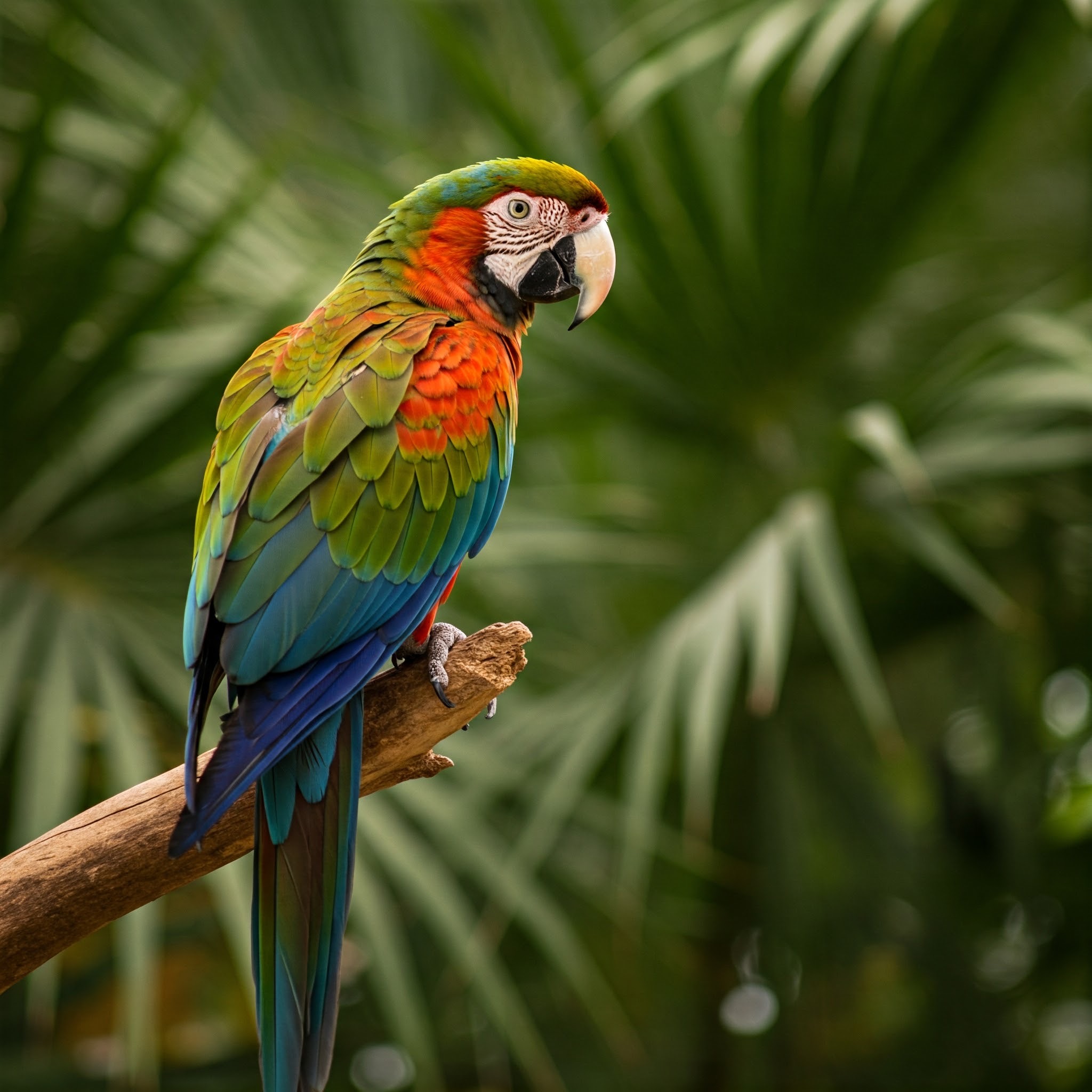 photo of Colorful Macaw Perched on a Branch
